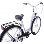 Mestský bicykel 28" Kozbike K51 3 prevodový Bielo-čierny